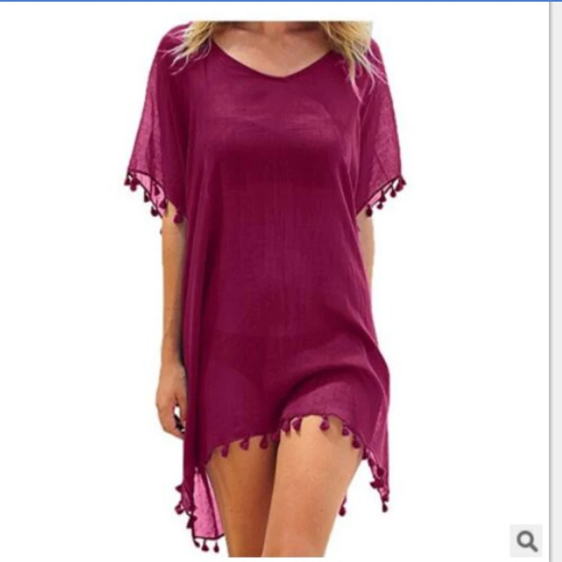 Модное женское Повседневное платье пляжная одежда женская шифоновая накидка