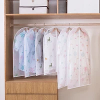 clothes hanging garment dress clothes suit coat dust cover home storage bag pouch case organizer wardrobe hanging clothing