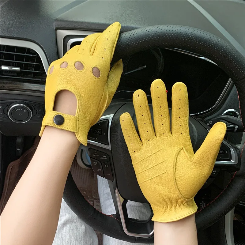 Motorcycle sheepskin gloves men's outdoor sports driving retro motorcycle touch screen gloves warm