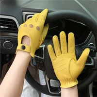 motorcycle sheepskin gloves mens outdoor sports driving retro motorcycle touch screen gloves warm