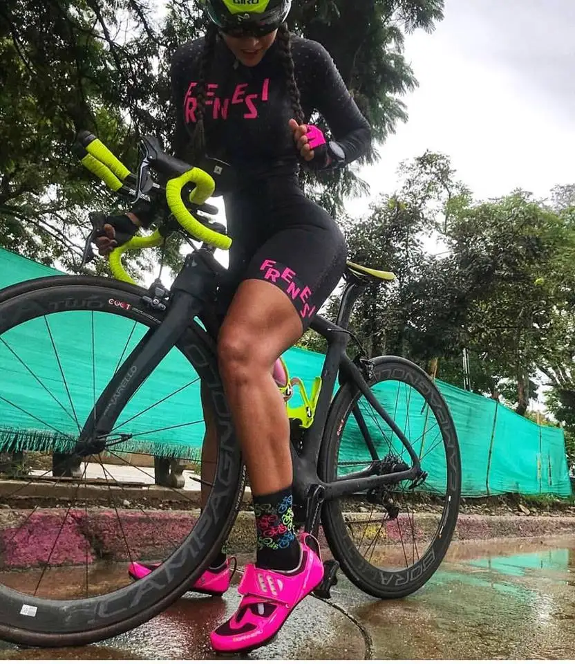 skinsuits 7 Frenesi, Женский облегающий костюм из лайкры, на заказ, с длинным рукавом, Женский костюм для велоспорта, Mtb, для езды на велосипеде, одежда для спорта на открытом воздухе - Цвет: skinsuits 7