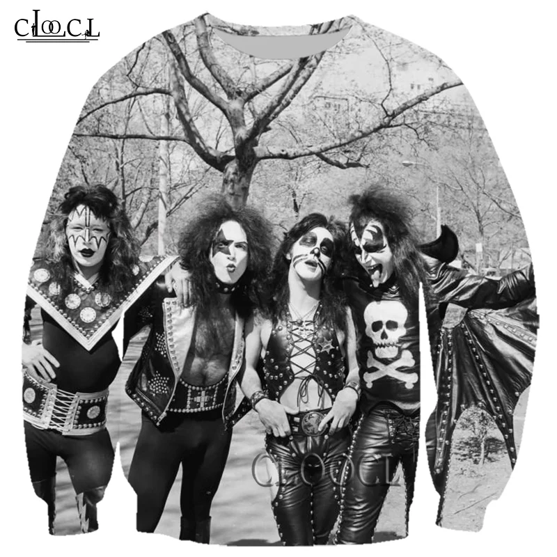 

CLOOCL Drop Shipping Rock Metal Kiss Band Sweatshirts 3D Print Men Women Streetwear Sportswear Oversized Long Sleeve Pullover