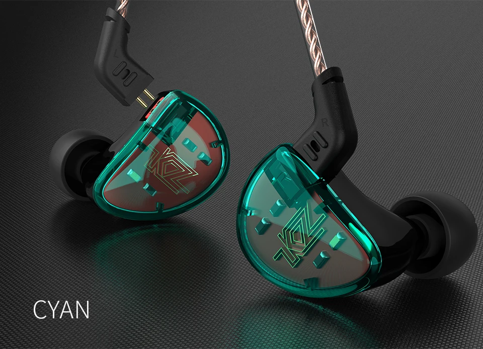 KZ AS10 5BA гарнитура баланс арматура драйвер ухо наушники HIFI монитор с басом Музыка наушники общие ZS10 ZST BA10 ES4 24h