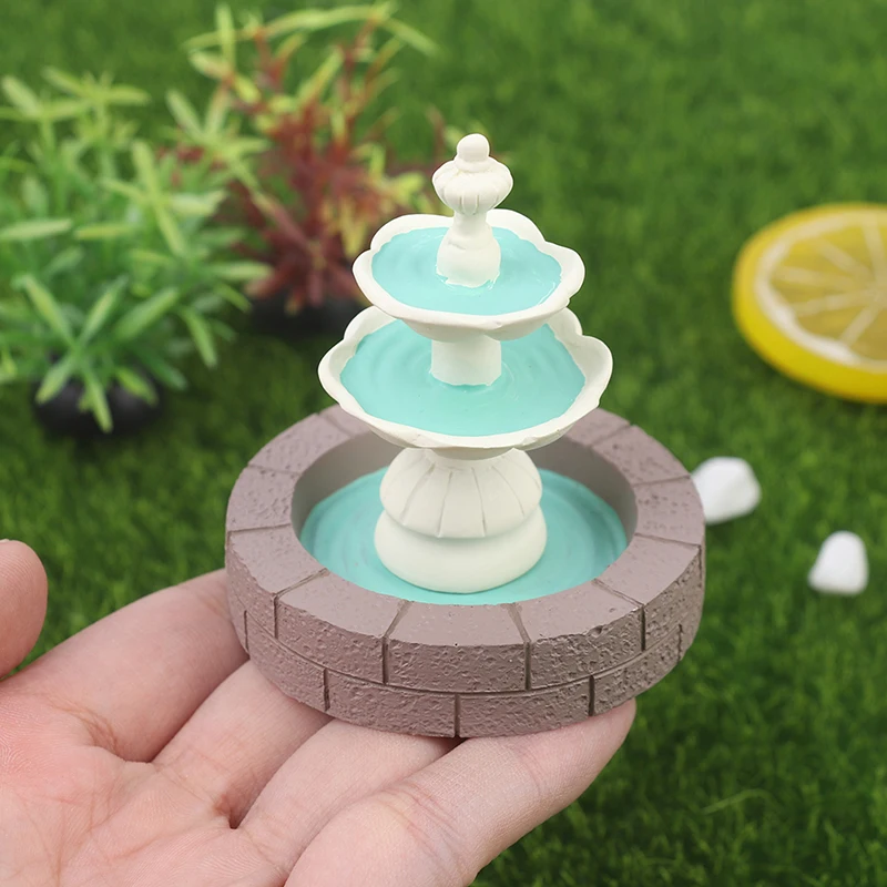 

1 шт. креативный садовый декор «сделай сам», кукольный домик, миниатюрная сказочная садовая мебель, полимерный бассейн, фонтан, аксессуары д...