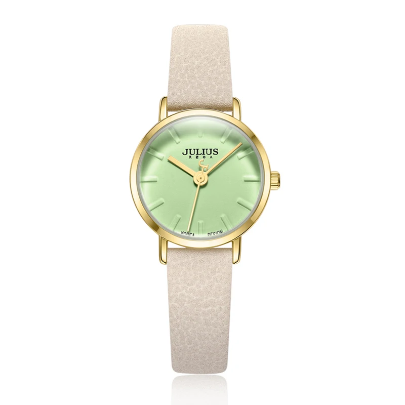 Enlarge Big Sale Fashion Top Women Luxury Watches Female Green Leather Wristwatch Pretty Girl Mixmatch Dress Quartz Clock Lady New Watch