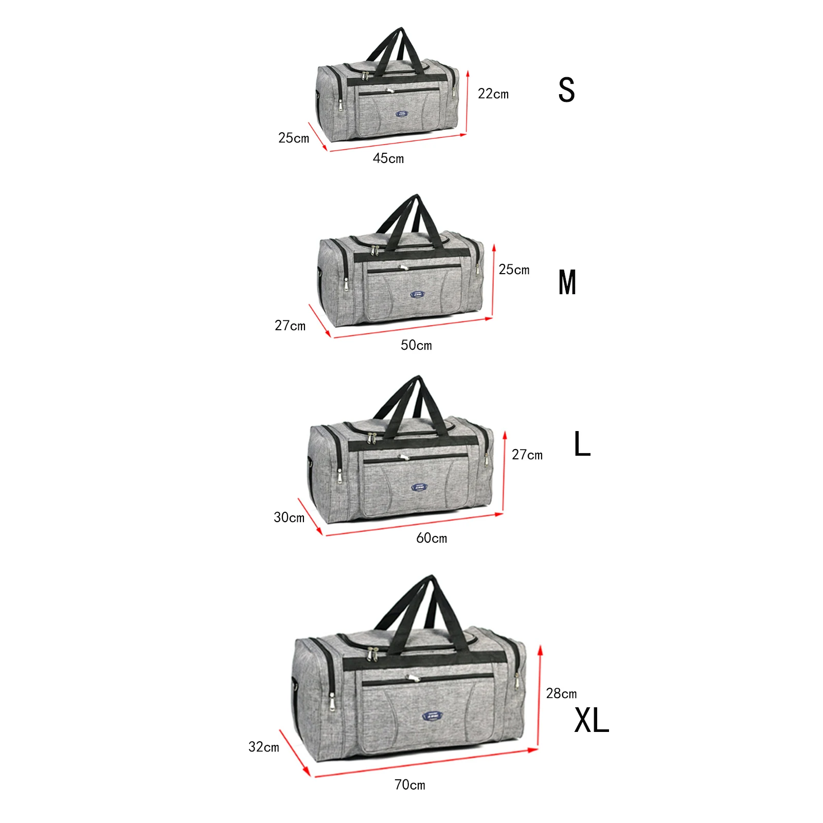 

GUANGHUIXB Fashion Oxford Waterproof Men's Travel Bag Portable Business Large Capacity Weekend Storage Bag