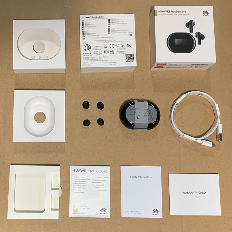 

100% HUAWEI Freebuds Pro Smartearphone Qi ANC Mate 40 Pro P30 Pro