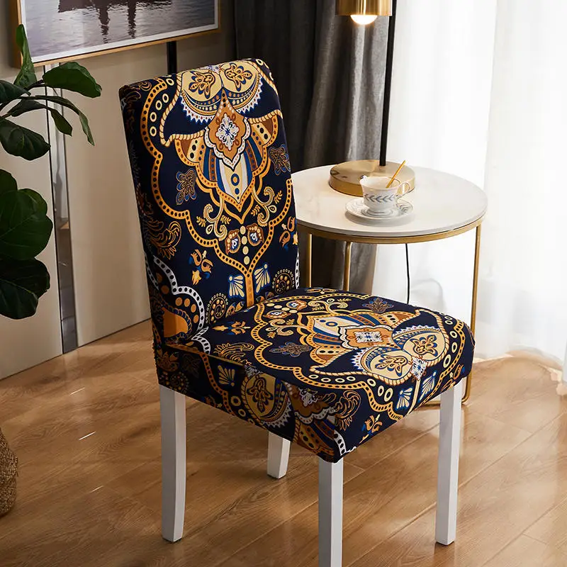 

Stretch Floral Print Chair Cover Multifunction Elastic Cloth Seat housse de chaise Protector Slipcover For Home Dining Room