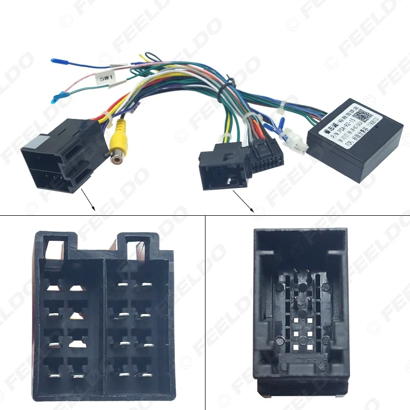 Автомобильный 16-контактный жгут проводов для стереосистемы Android FEELDO Citroen C-QUATR/C-4