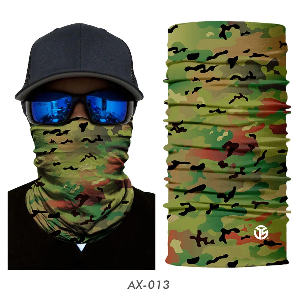 AX-013 3D бесшовная CP камуфляжная Волшебная Бандана Маска для лица для мотоцикла, катания на лыжах, езды на велосипеде, шарф-труба для шеи, защита от УФ, защита от солнца, Теплая мужская - Цвет: AX-013