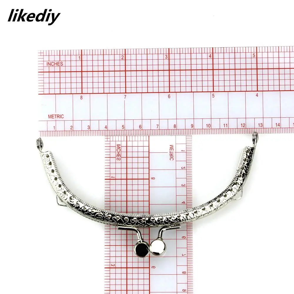 10 шт./лот 12 5 см Античная бронзовая серебряная арка металлическая рама кошелька с