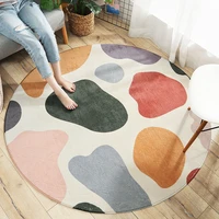 nordic round carpet living room computer chair floor mat sofa coffee table round rug thick bedroom fluffy rug modern kids tatami