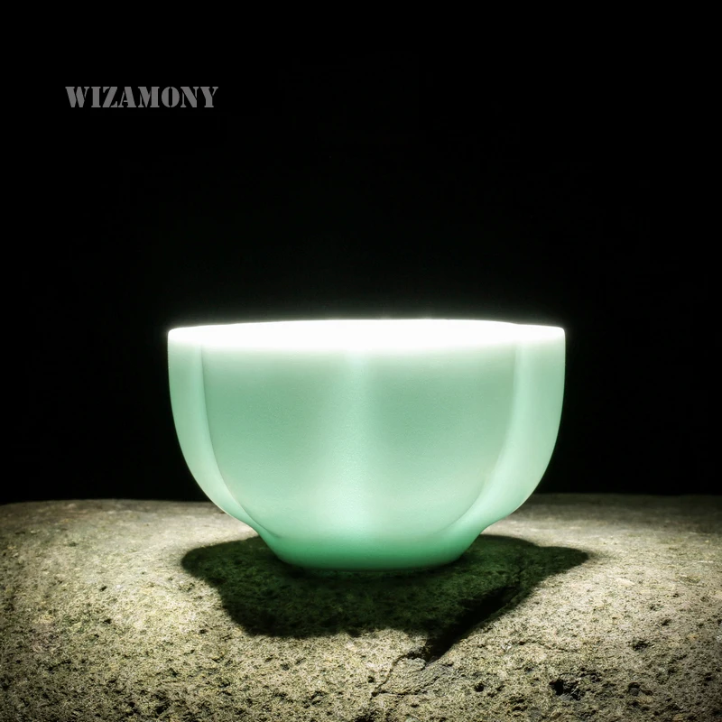 1 шт. китайский чашка для чая Longquan Celadon Китайская гайвань около 75 мл фарфоровый