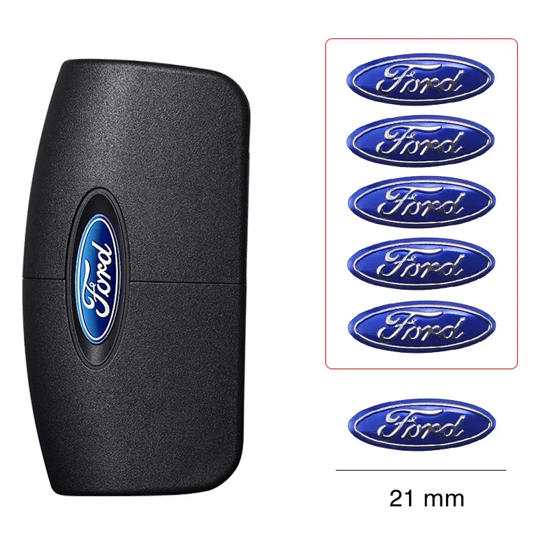 5/10 шт. автомобильные наклейки с логотипом дистанционного ключа аксессуары для Ford