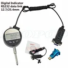 Электронный микрометр, цифровой индикатор RS232 (9 отверстий), Точность 0,001 мм, точность 12,7 мм, точность 25,4 мм