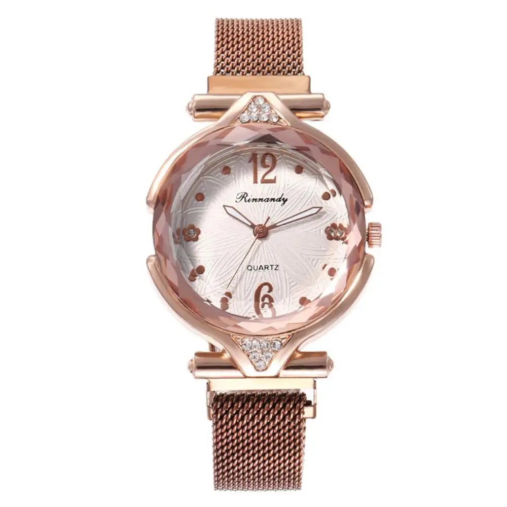 Хит продаж женские кожаные модные роскошные часы с магнитной пряжкой Миланский