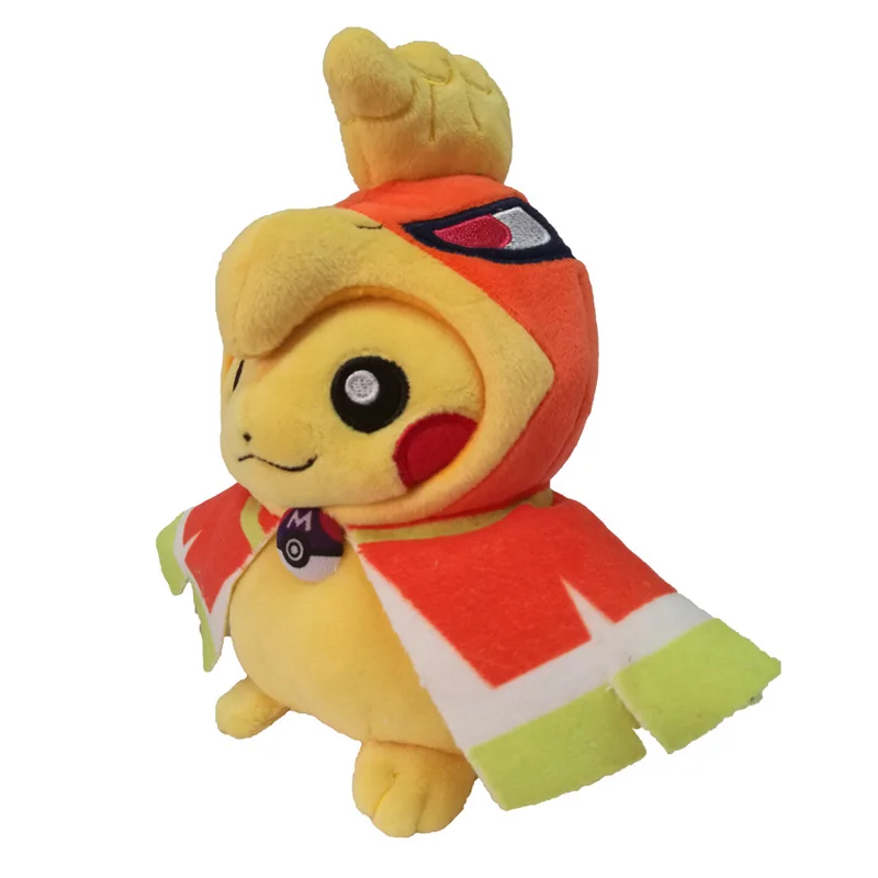 Takara Tomy Покемон плюшевый 2 шт./компл. 20 см улыбка Пикачу Косплей Мега Хо-о лугия