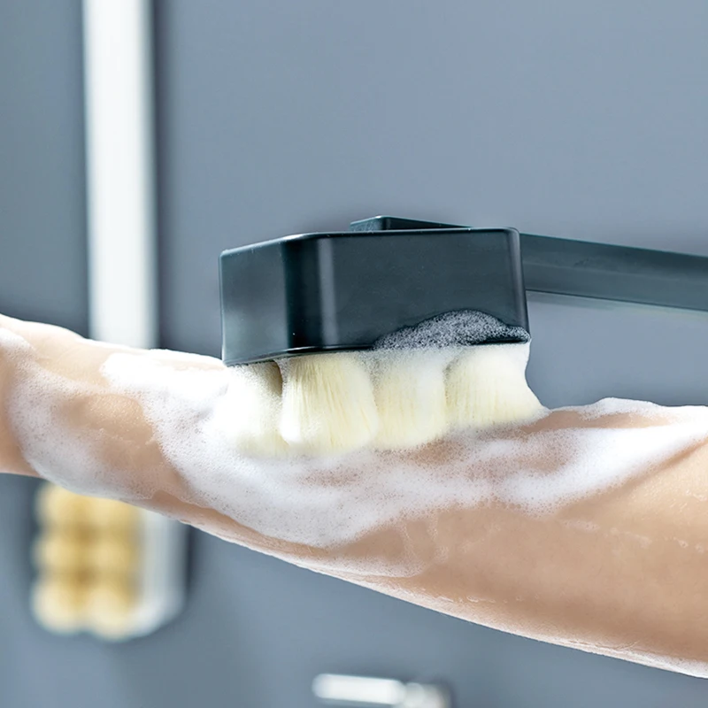 

Bath Brush Back Body Bath Shower Sponge Scrubber Brushes With Handle Exfoliating Scrub Skin Massager Exfoliation Bathroom Brush