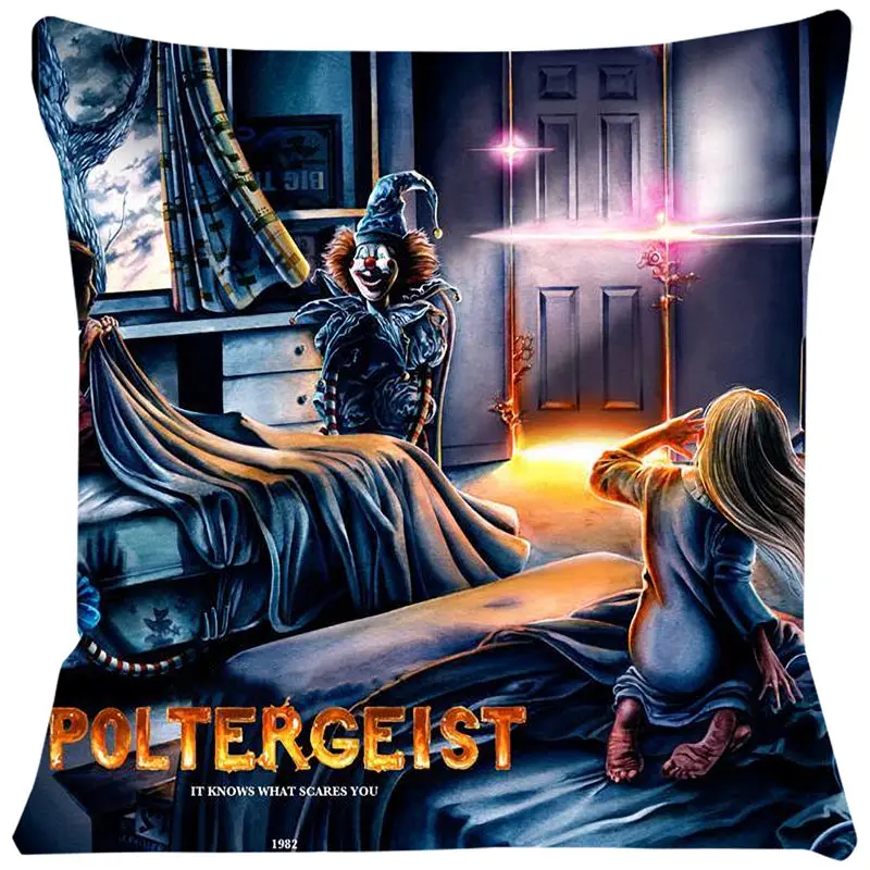 Чехол для подушки с ужасным фильмом Короткие Плюшевые Декоративные наволочки