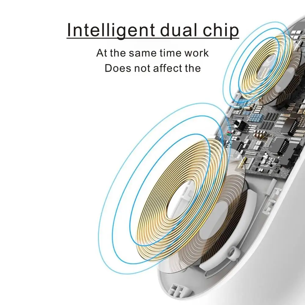 Беспроводное зарядное устройство 20 Вт быстрая зарядка через USB беспроводное Qi