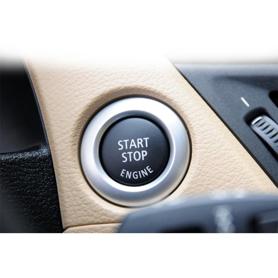 Кнопка запуска и остановки двигателя автомобиля красная синяя черная цвет стиль