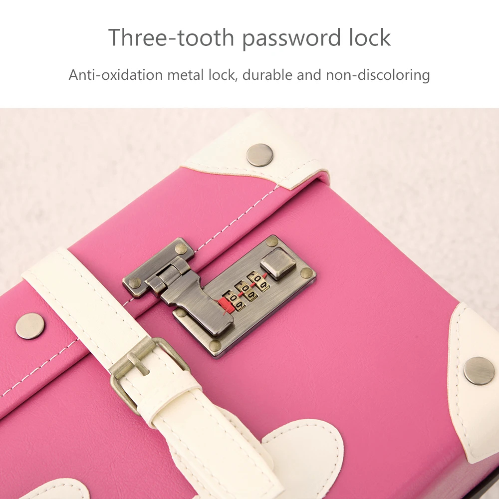 Винтажный чемодан UNIWALKER розовый Дорожный на колесах устойчивый к царапинам