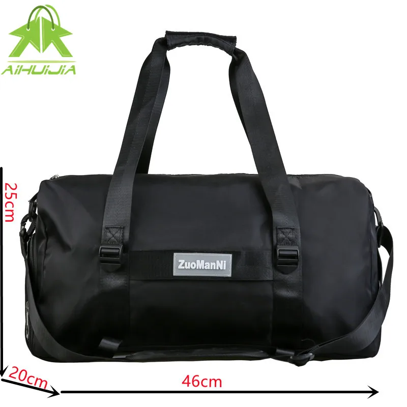 

Fashio Men and Womenn High Capacity Travelling Gym Bag Nylon Shoulder Messenger Bag 2021 New Women Fitness Training Yoga Handbag