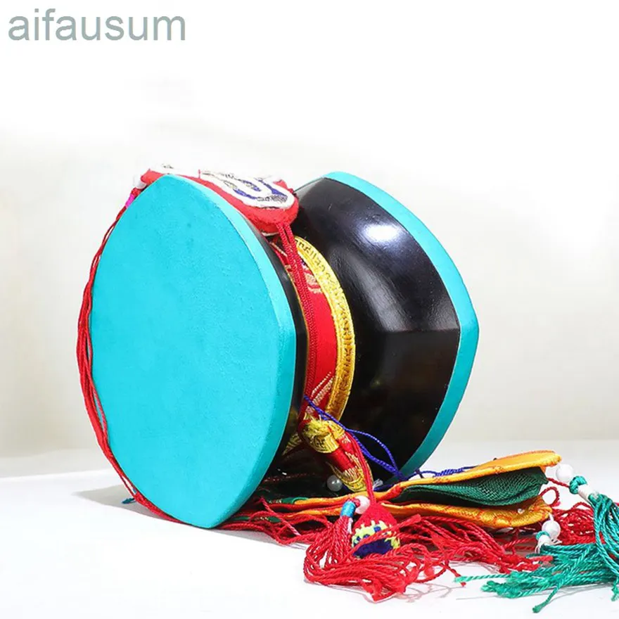 12cm Nepal Hand drum Sheepskin drum Tibetan Buddhism Dharma Drum meditation  instrumento musical enlarge