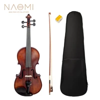 naomi acoustic violin 44 full size violin fiddle matte finish violin ebony accessries new