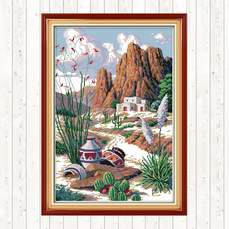 Набор для вышивания по шелку и дороге ручной работы DMC 11CT 14CT крестиком Декор дома