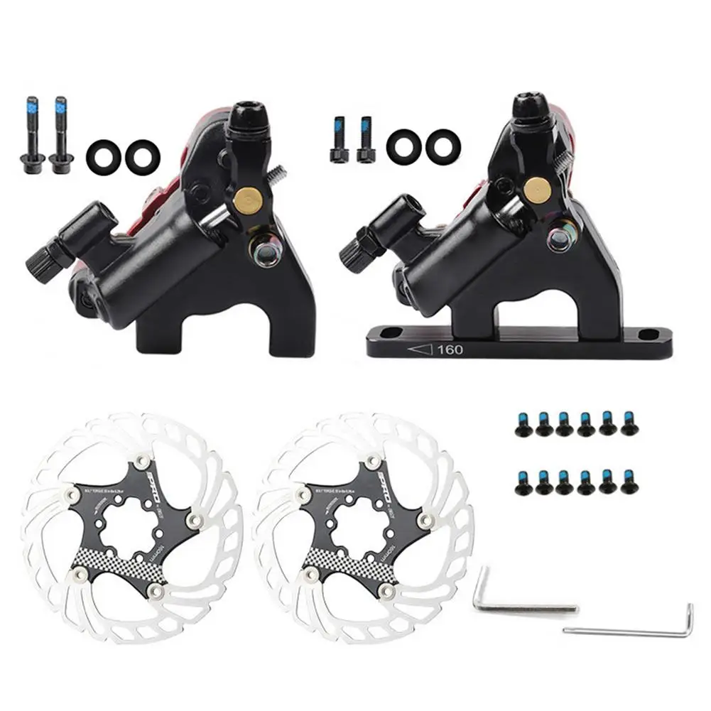 

Mountain Bike Disc Brake MTB Mechanical Brake Caliper With Adapter Aluminum Alloy Front And Rear Hydraulic Disc Brake Calipers
