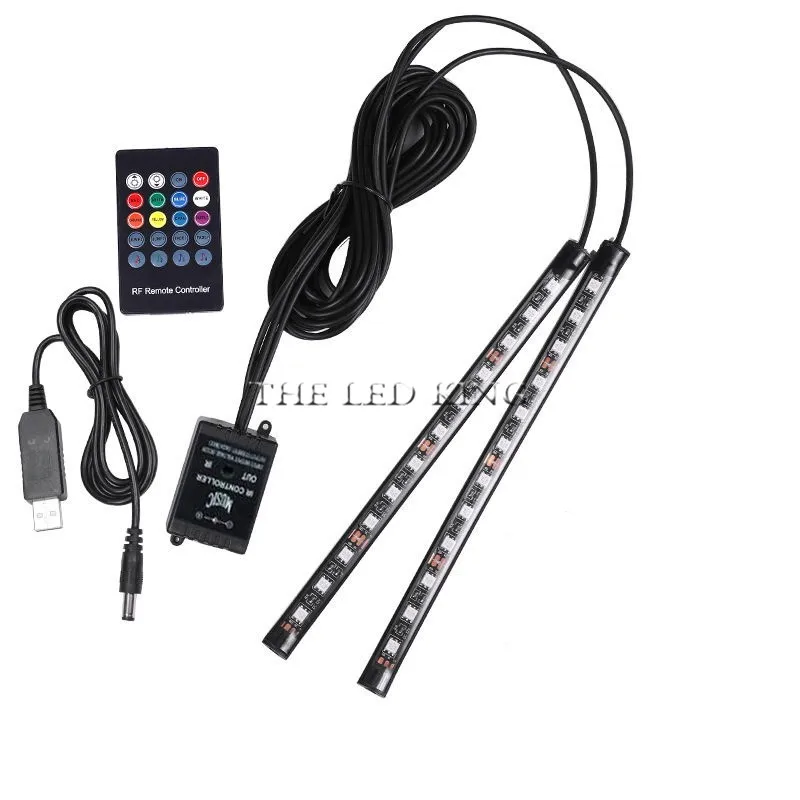 Автомобильный RGB светодиодный музыкальный голосовой звуковой контроль интерьер