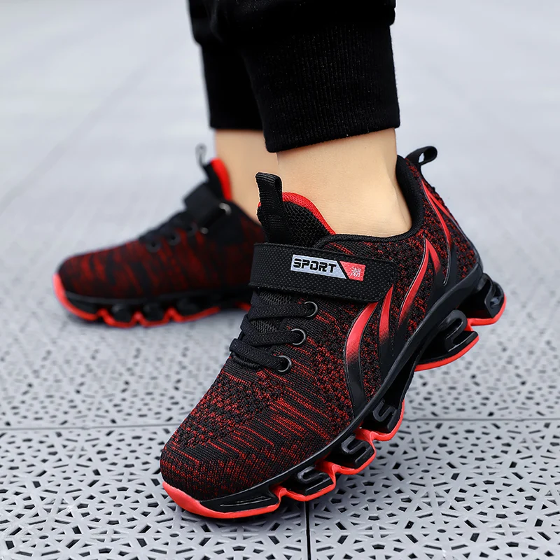 2020 Модные дышащие детские кроссовки легкие для мальчиков и на высокой платформе