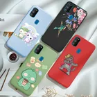 Для Samsung M21 кейс чехол для телефона из мягкого силикона ТПУ с рисунком обложка для Samsung Galaxy M21 М 21 SM-M215 для задней панели телефона бампер матовый стильная футболка с изображением персонажей видеоигр маска ленивого Капа