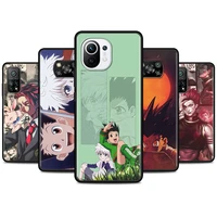 anime hunter x hunters silicone phone case for xiaomi poco x3 nfc x3 pro m3 pro 5g f3 gt x3 gt pocophone f1 soft back cover bag