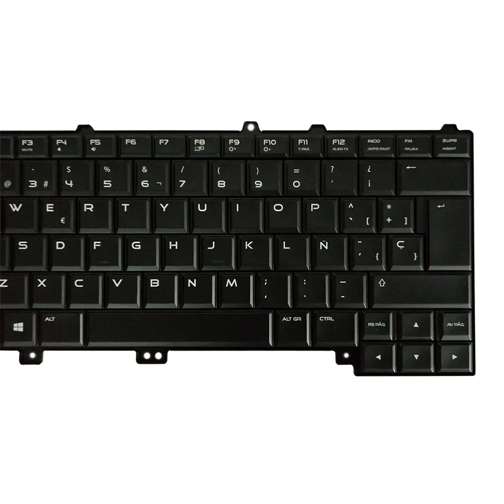 Новая испанская клавиатура для ноутбука DELL Alienware 13 R1 & R2 SP с подсветкой|Клавиатуры