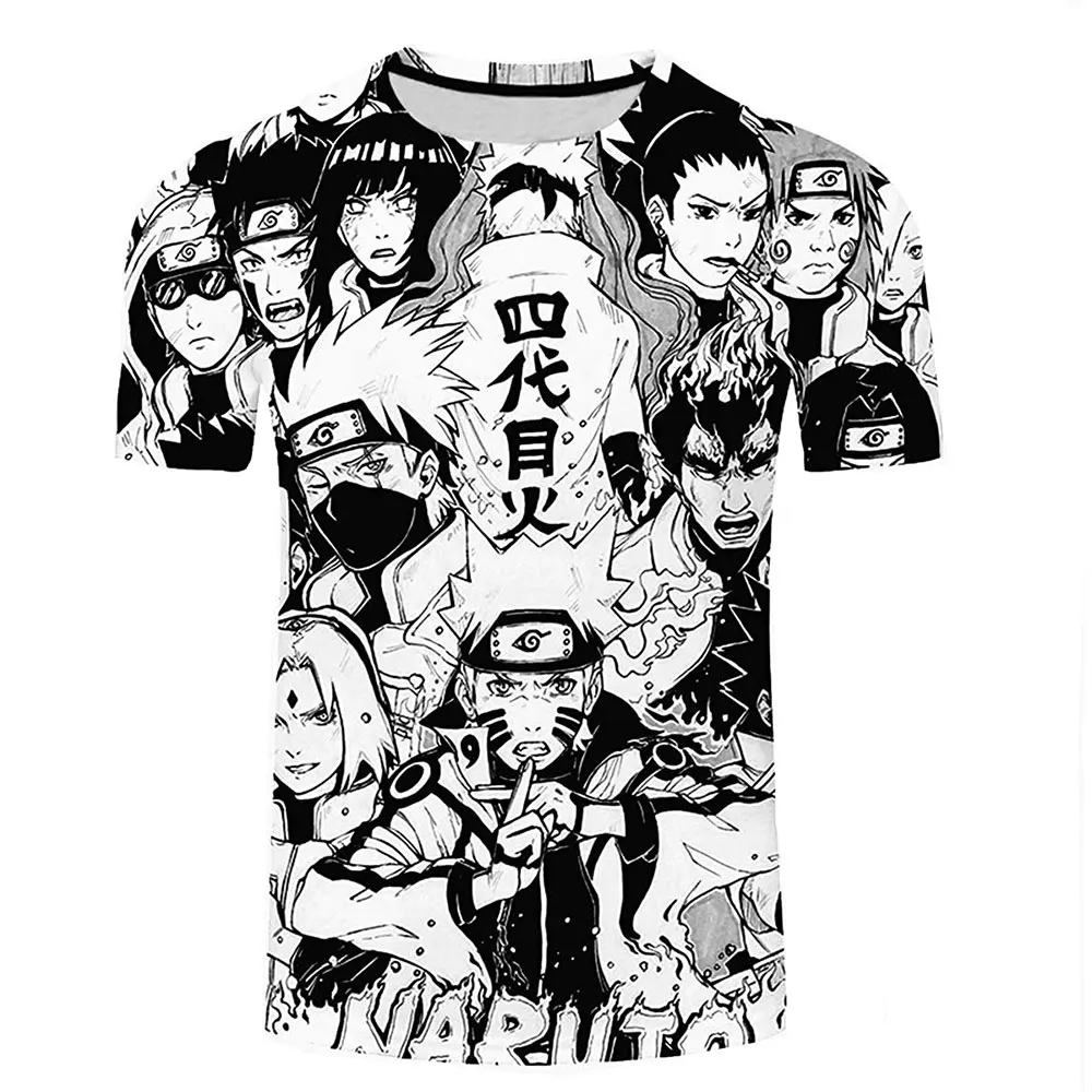 

Spring New Men's and Women's T-shirt Cartoon Animation 3D Printing Children's Fashion Round Neck Harajuku Top