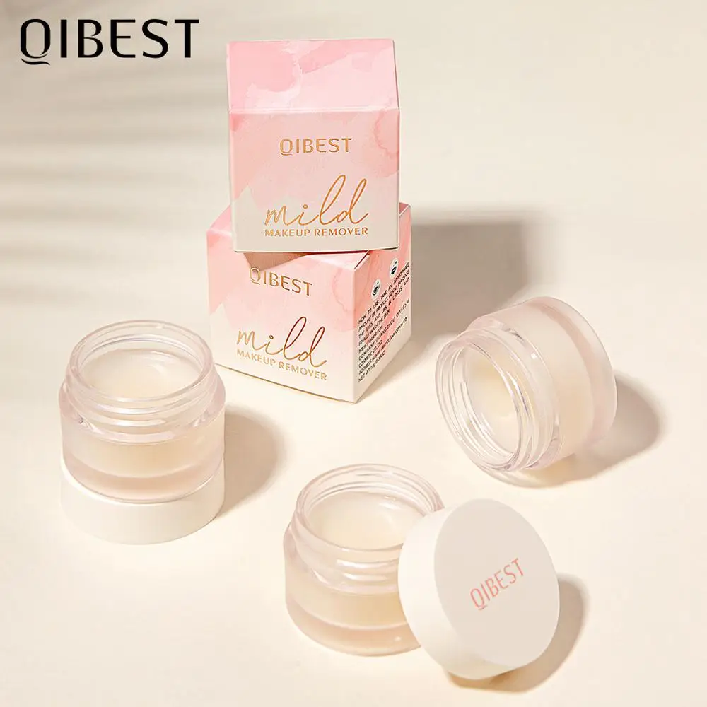 

QIBEST Makeup Cleansing Balm Gentle Deep Cleansing Cream Fast Emulsification Refreshing Clean Eye Lip Natural Make Up Remover