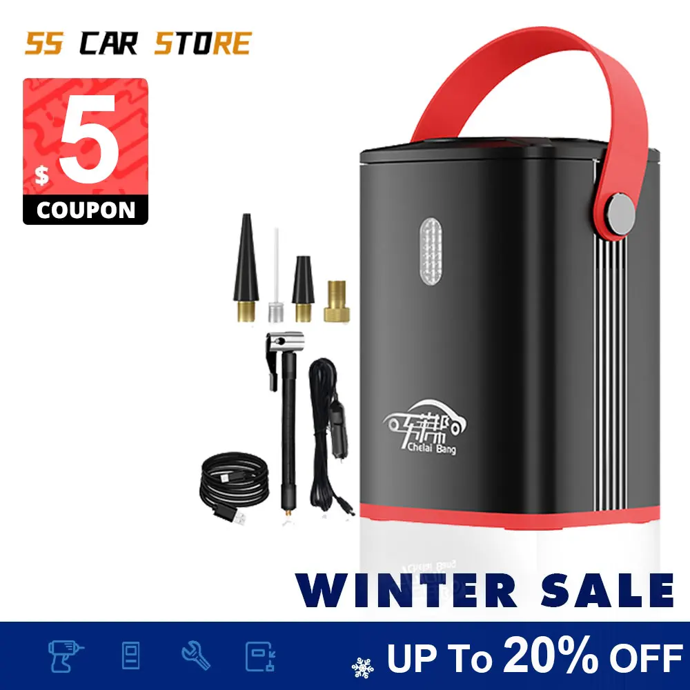 

Car Air Compressor 4000mAh Battery Tire Inflator Protable Electric Car Air Pump Digital Auto Tyre Pump for Motorcycle