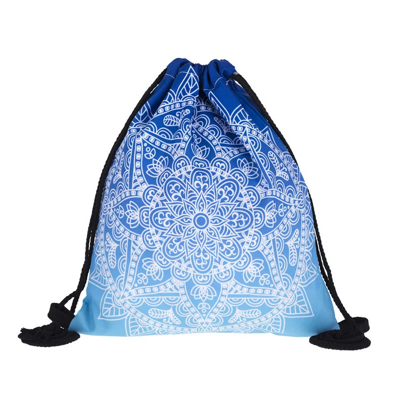 Рюкзак на шнурке для женщин Модный водонепроницаемый ранец из ткани Оксфорд с