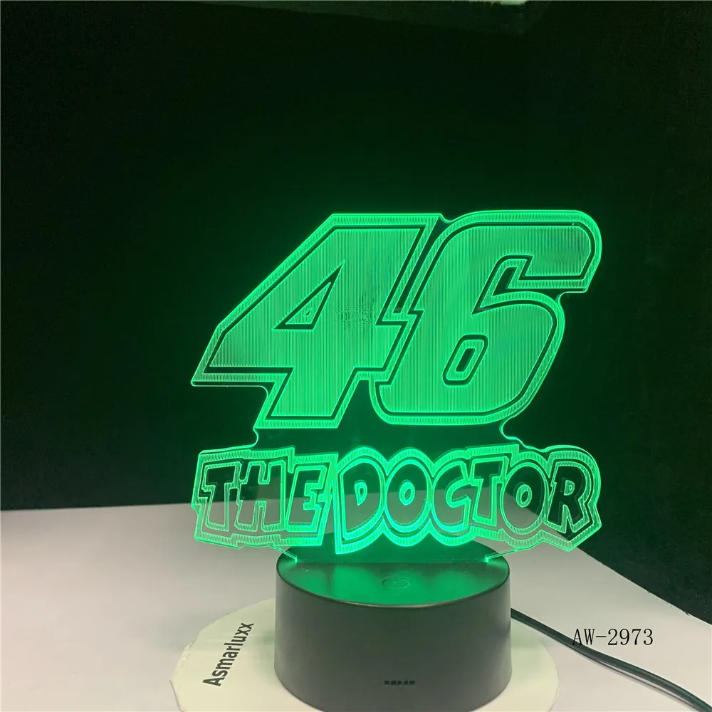 Светодиодный светильник Doctor 3D 46 ночник хит продаж лампа RGBW Рождественский
