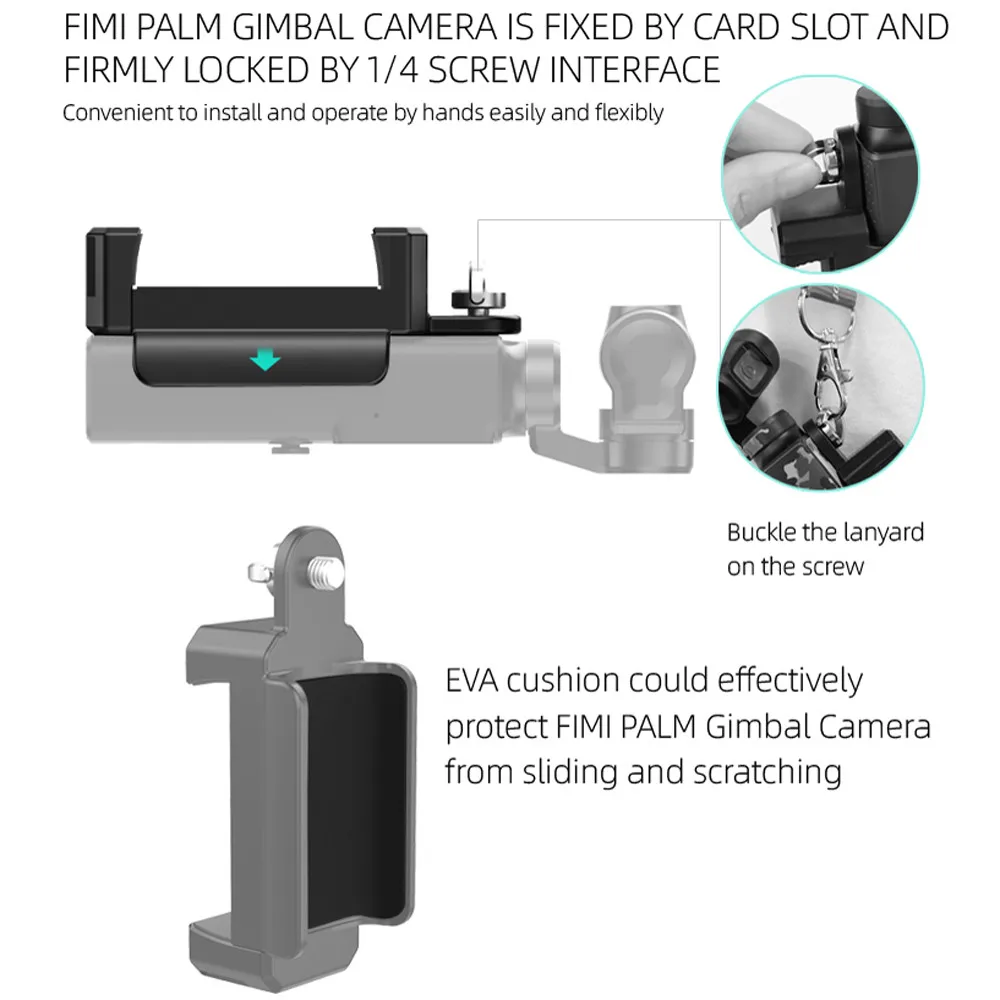 Крепежный зажим для смартфона держатель 1/4 дюйма кронштейн FIMI шарнирный