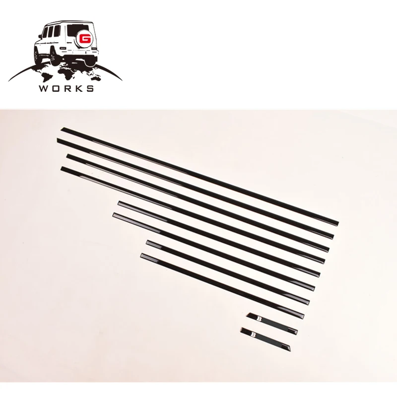 W463 KO style Carbon fiber and ABS Side Molding Trims Parts for G class G500 G55 G63 G65 Moulding Cover Trim kit 1990~2018y | Автомобили и