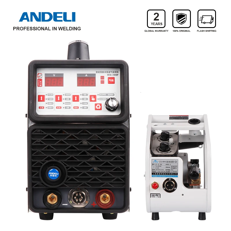 ANDELI умный трехфазный алюминиевый сварочный аппарат с двойной системой лазерная