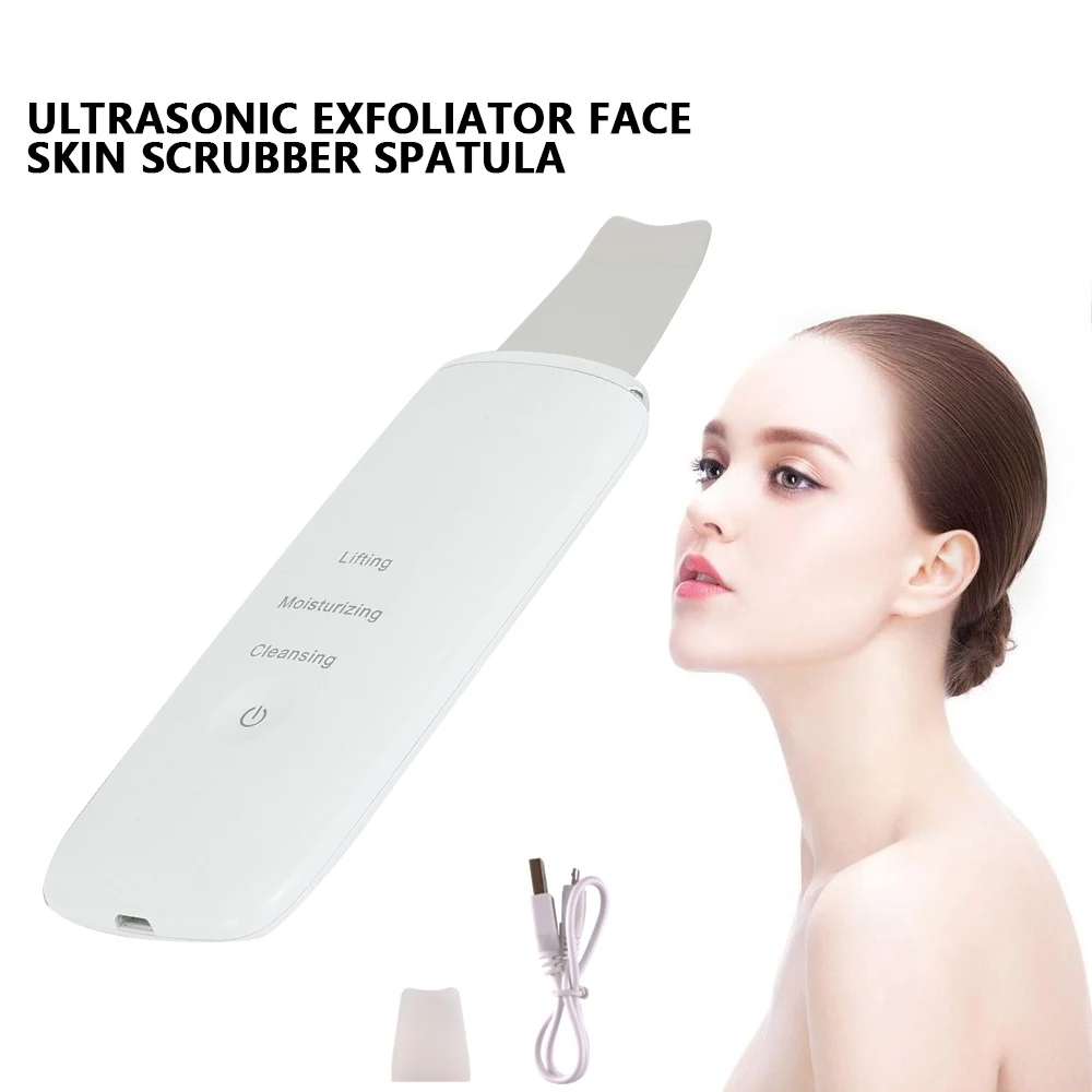 Вибрирующий ультразвуковой глубокий аппарат для чистки лица кожи скруббера