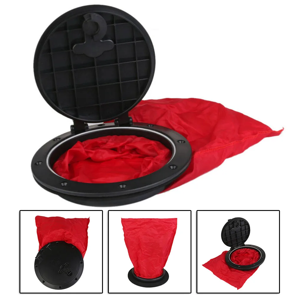 

6-Inch Deck Plate Pull Out Cover Deck Plate & Waterproof Bag For Boat Kayak