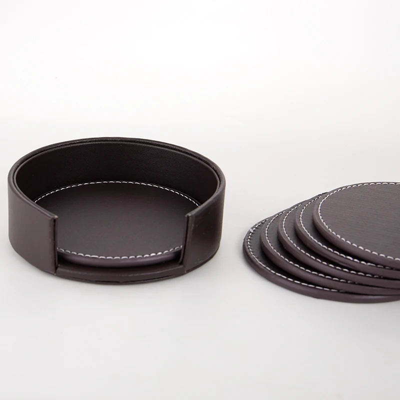 6 шт./компл. из искусственной кожи подставки под чашки Кофе кружка стол