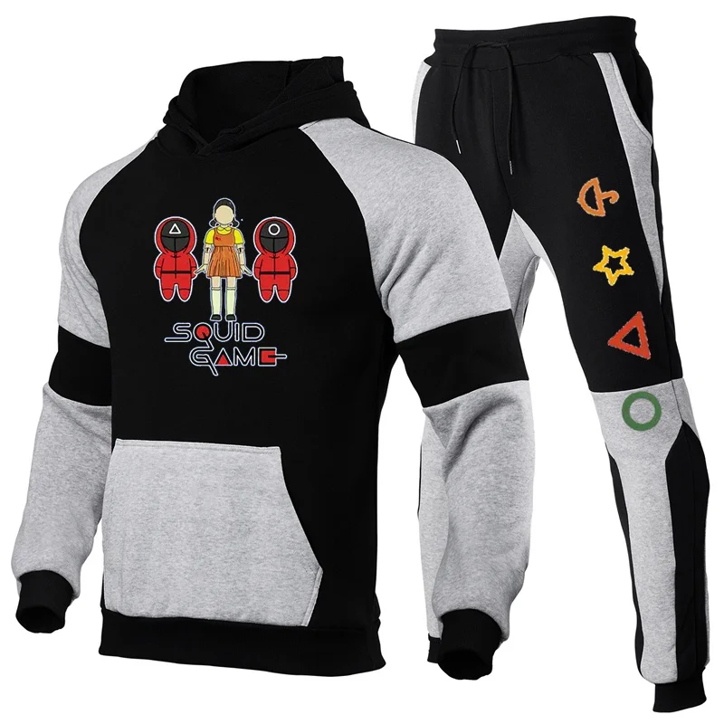 

Мужской спортивный костюм из 2 предметов с длинным рукавом и брюк