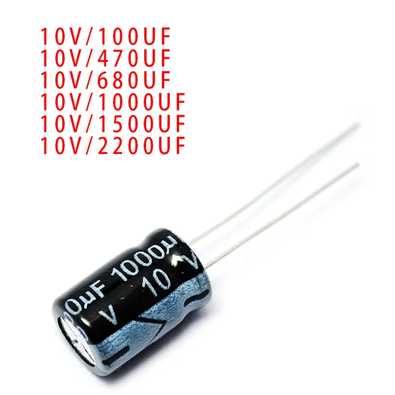5 шт. Алюминиевые Электролитические Конденсаторы 6 3 В 10 в 16 25 35 50 100 160 250 400 мкФ 450 Ф 470