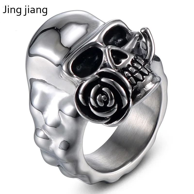 Jing JiangStainless сталь панковские серьги кольцо в европейском и американском стиле